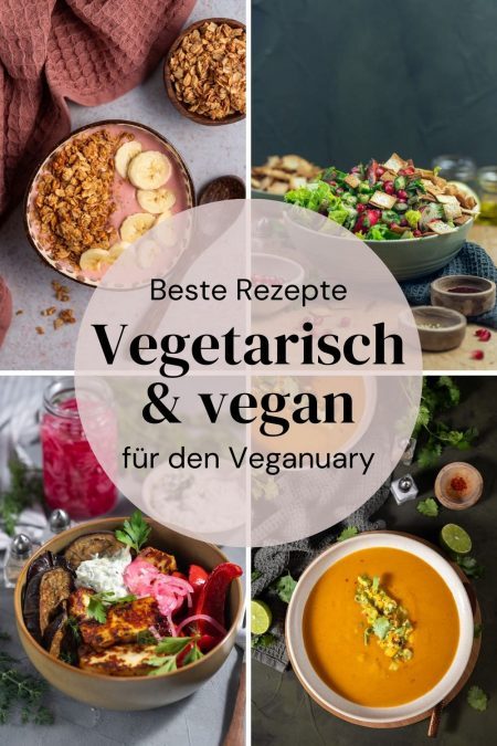 Vegetarisch vegan Veganuary title