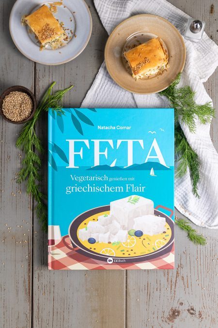 Kochbuch Feta von Natacha Comar Rezension mit Rezept für Kolokithopita