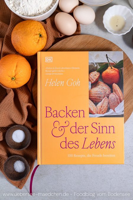 Helen Gohs neues Backbuch mit Zutaten für einen saftigen Rührkuchen mit Orangen