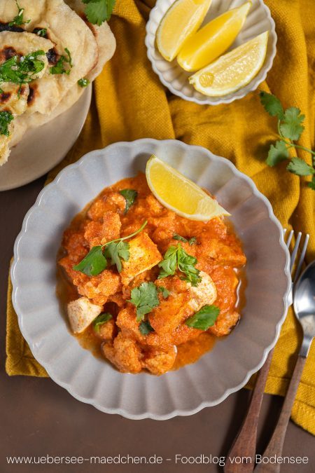 Blumenkohl-Curry mit Paneer indisches Rezept vegetarisch nach Jamie Oliver