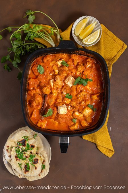 Blumenkohl-Curry mit Paneer indisches Rezept vegetarisch nach Jamie Oliver