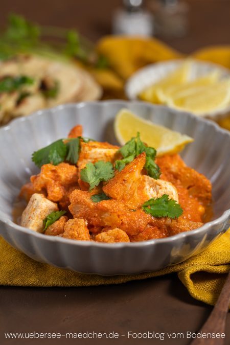 Blumenkohl-Curry mit Paneer indisches Rezept vegetarisch nach Jamie Oliver