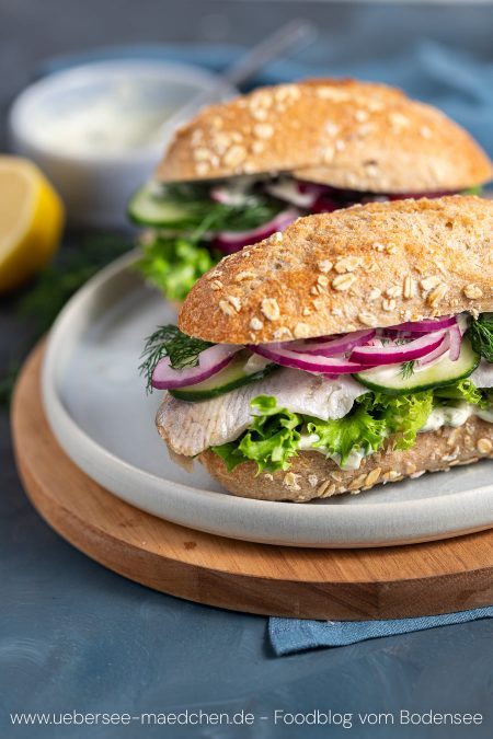 Matjes-Brötchen Rezept selber gemacht mit Remoulade Rezept von ÜberSee-Mädchen Foodblog vom Bodensee