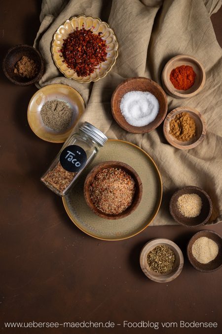 Taco-Gewürz einfach selbstgemacht Rezept mit neun Gewürzen von ÜberSee-Mädchen Foodblog